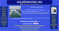 Desktop Screenshot of hajoorvos.hu