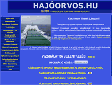 Tablet Screenshot of hajoorvos.hu